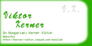 viktor kerner business card